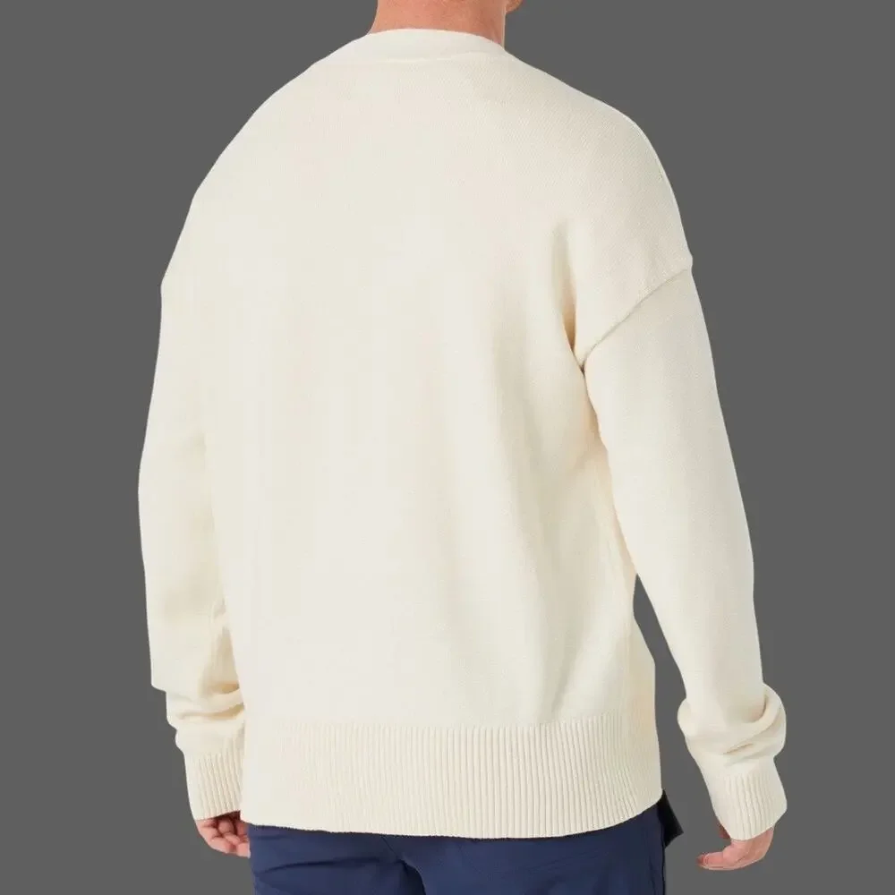 Fila Casa Baseline Cardigan White Size Medium NWT Unisex